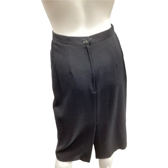 Vintage Nolan Miller 2 Piece Outfit Women’s SZ 4 Blazer + Skirt 100% Wool Black - Picture 8 of 9